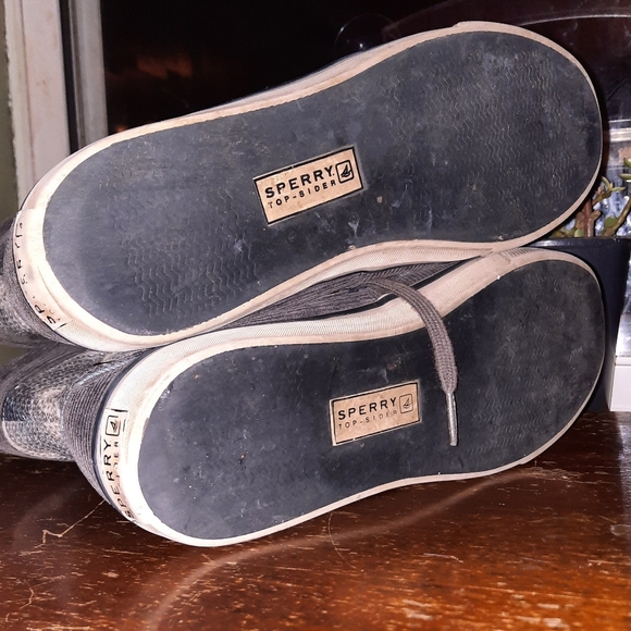 💎[Sperry] Topsider sequined, corduroy hi top sneakers. - Picture 9 of 9